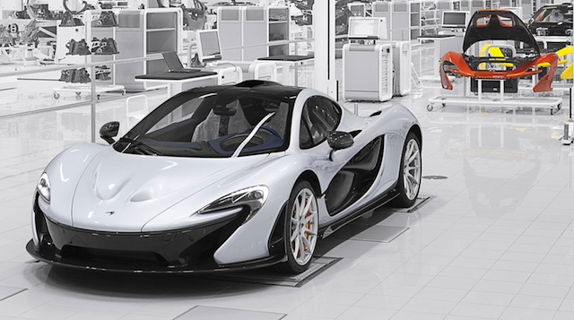 McLaren P1comes off the assembly line