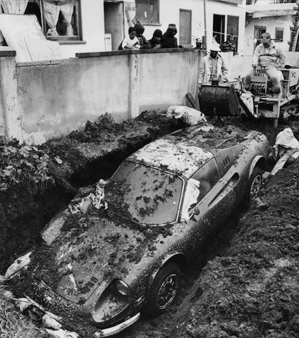 The Dino Ferrari digging in 1978
