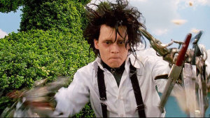 Johnny Depp, as Edward Scissorhands