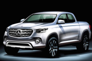 A sketch of the Mercedes-Benz pick-up and rival to models like the Toyota Hilux