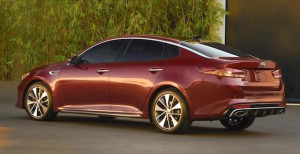 New Optima shows is swooping rear