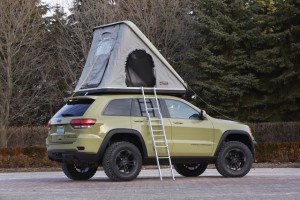Grand Cherokee Overland concept and its two-person tent 