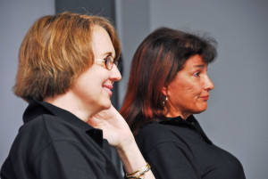 Fabrizia Pons (left) and Michelle Mouton in Auckland a few years ago
