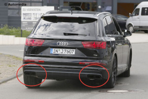 Highlighted: The quad exhaust tips of the SQ7