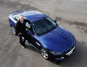 Jaguar NZ chief James Yates with the XE