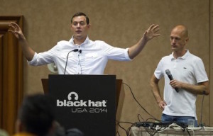 Valasek (left) and Miller at last year's Black Hat conference 
