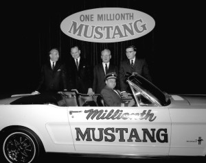 Pilot Stanley Tucker traded Mustang No. 1,  pictured at top of this page, for the one-millionth model