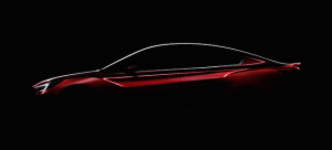 Teasing profile of the sedan leading to its unveiling in Los Angeles
