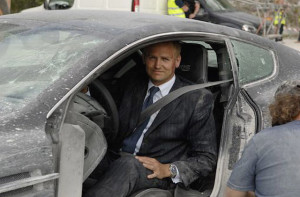 Collins as Daniel Craig's double in Skyfall 