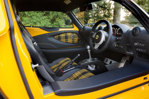 Colour-coded Exige, yellow on yellow