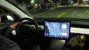 The video display in the Model 3