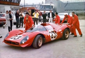 The Ferrari P4 in which Amon and Bandini won the 1967 Daytona