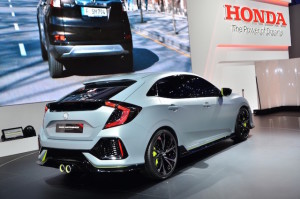 The prototype Civic at the Geneva motor show earlier this year